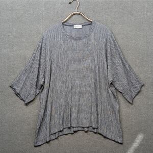 Monika Astara Tunic Womens XL Oversized Handmade Sharkbite Hem